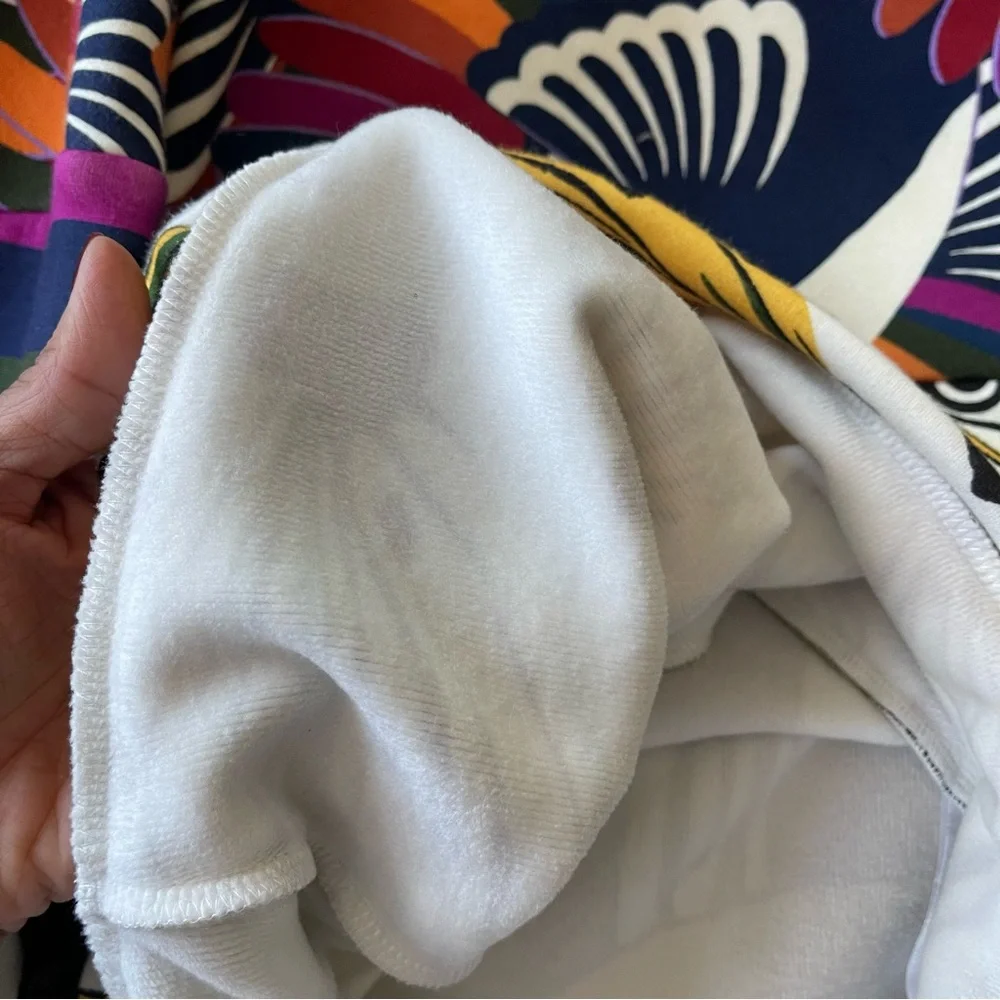 Farm Rio Tropical Bird Banana Print Sweatshirt Oversized Colorful XS Maximalist - Picture 6 of 9